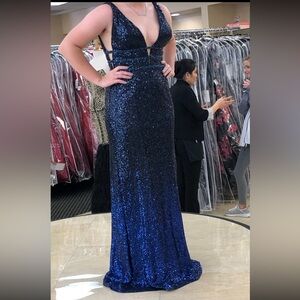 Jovani ombré sequin prom dress